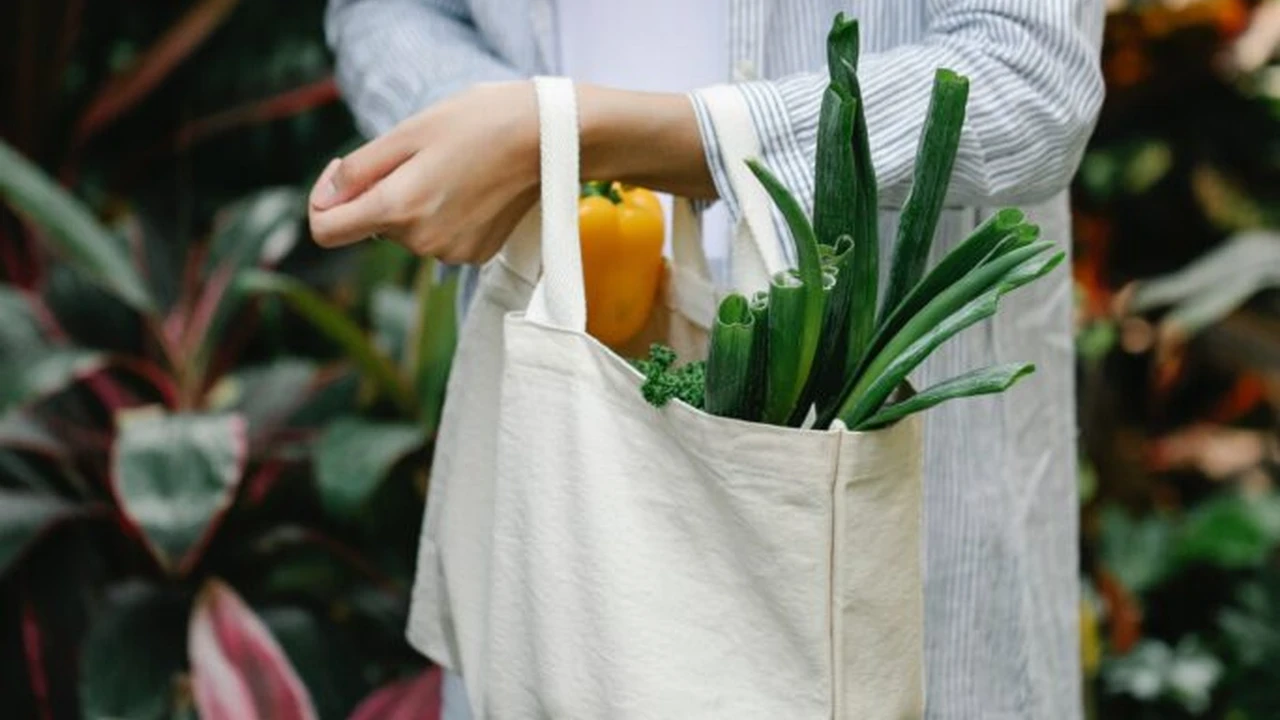 Close up on a plate of mashed potatoes, topped with baked pork chops with cream of mushroom soup, and a side of green beans.
